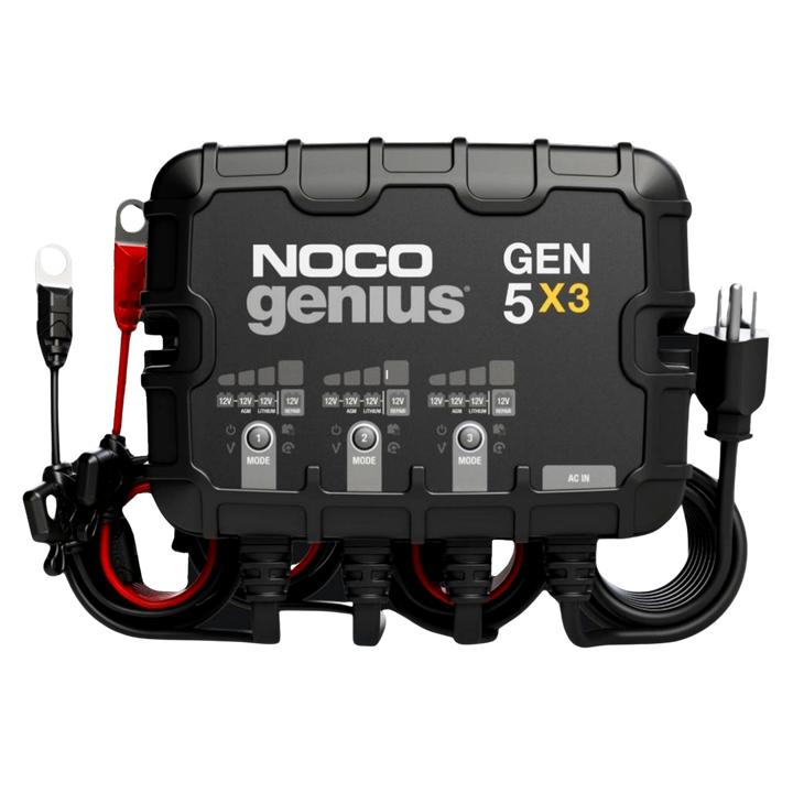 GEN5X3 - 3-Bank, 15-Amp On-Board Battery Charger, Battery Maintainer, and Battery Desulfator